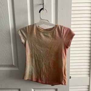 Orange yellow tie-dye shirt size 7/8